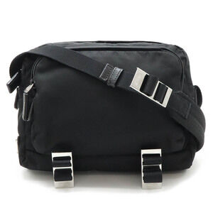 Prada Crossbody Bag Shoulder Leather NERO Black